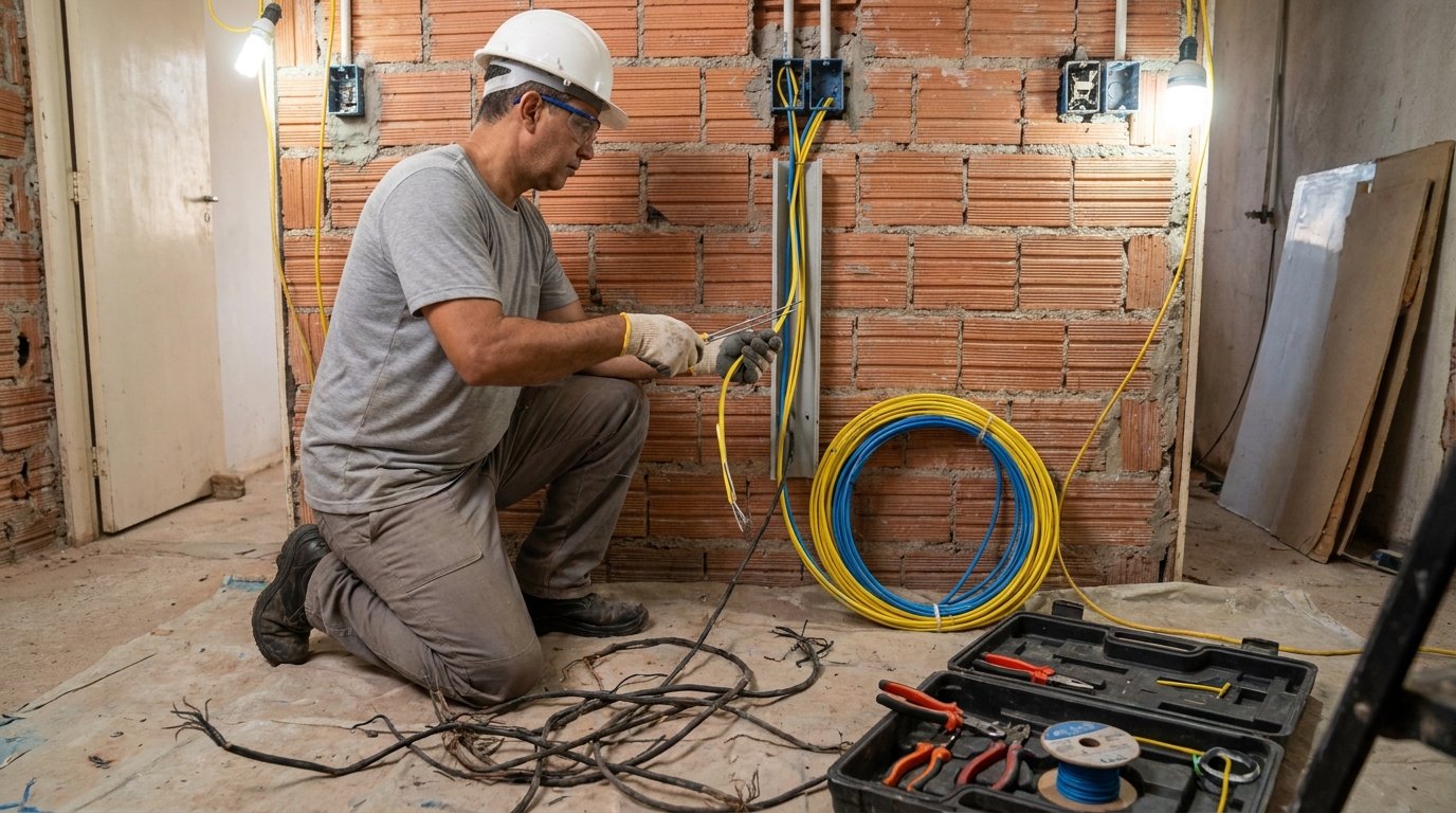 Adequação de Fiação em Mogi das Cruzes‑SP