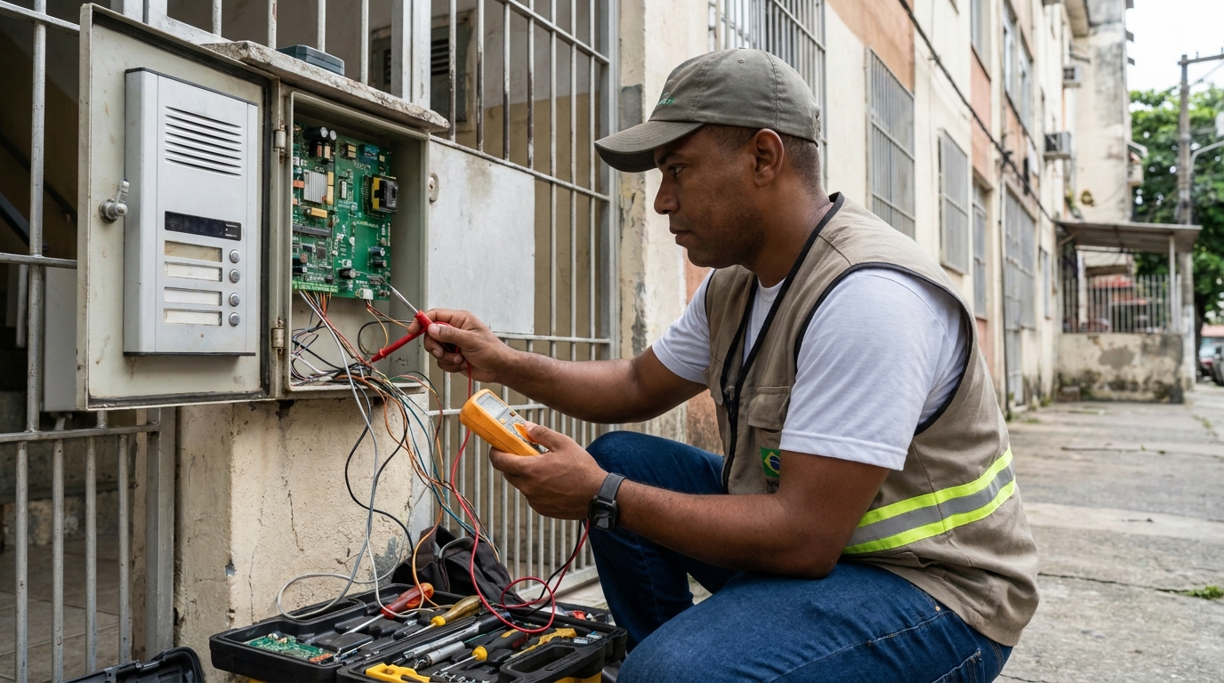 Reparo de Placa e Campainha na Vila Hélio, Mogi das Cruzes‑SP